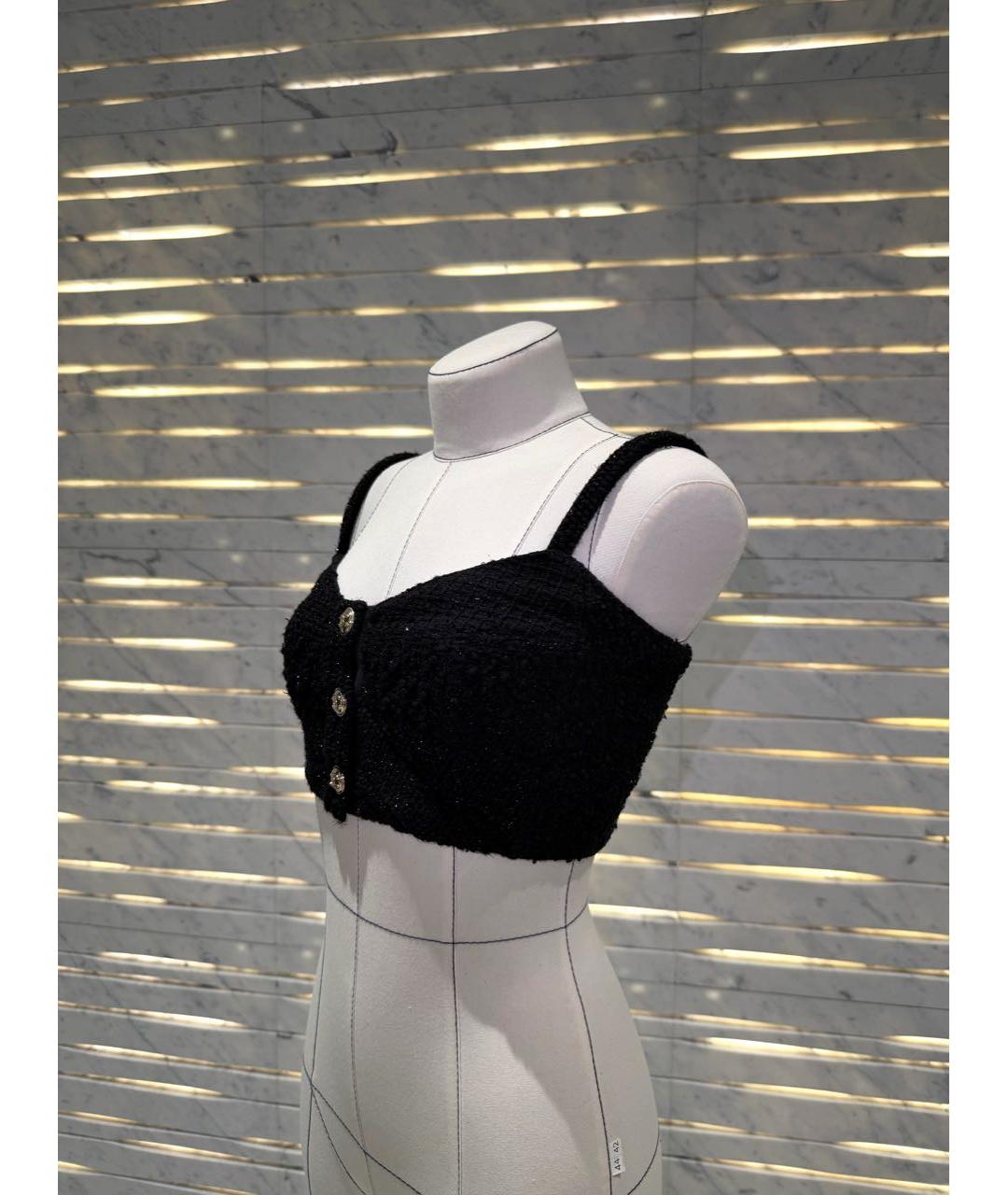 CHANEL Черный твидовый корсет, фото 2