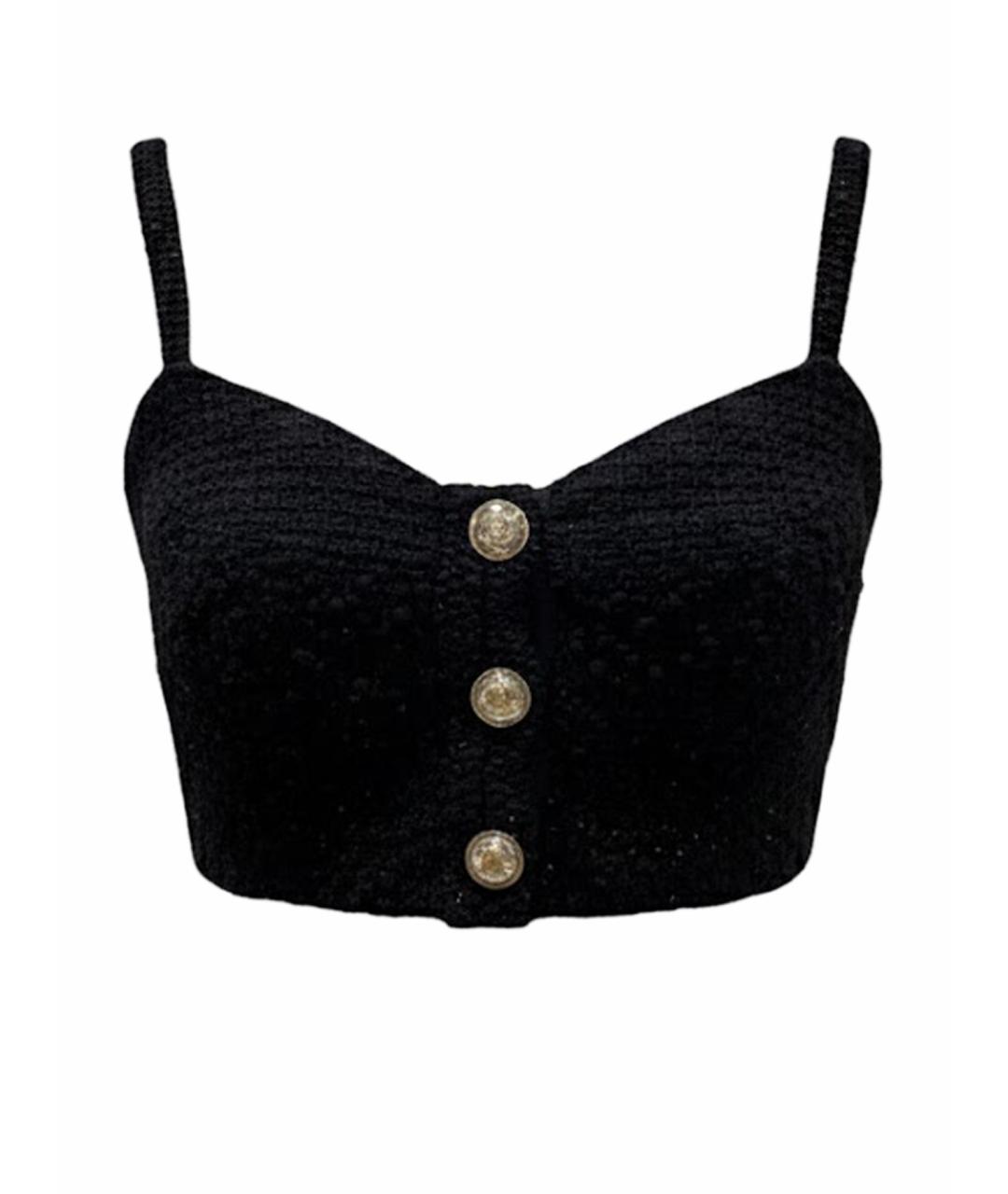 CHANEL Черный твидовый корсет, фото 1