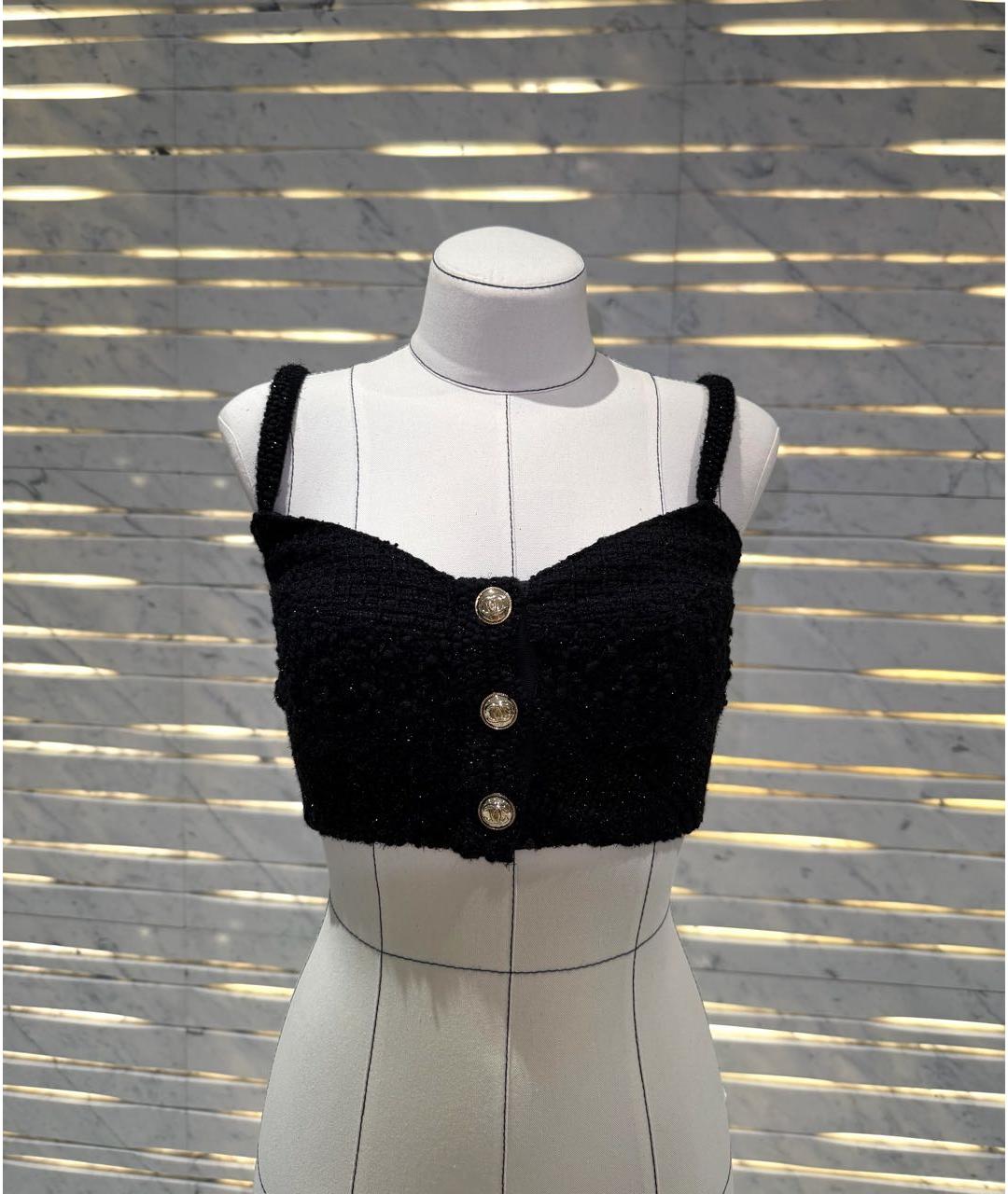 CHANEL Черный твидовый корсет, фото 6