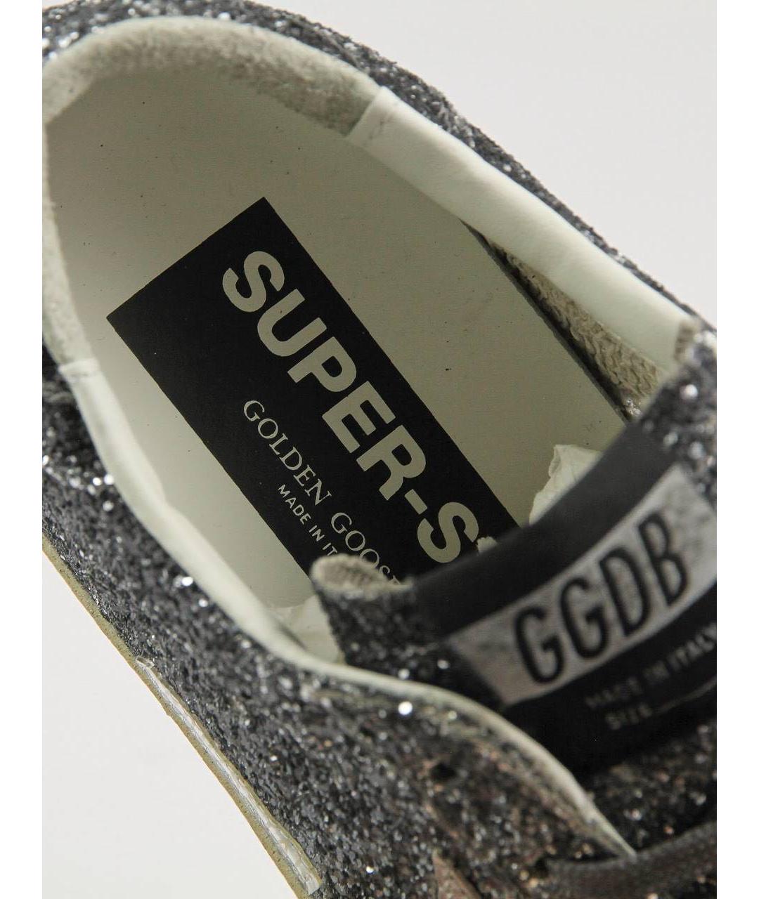 GOLDEN GOOSE DELUXE BRAND Серебряные кожаные кеды, фото 6