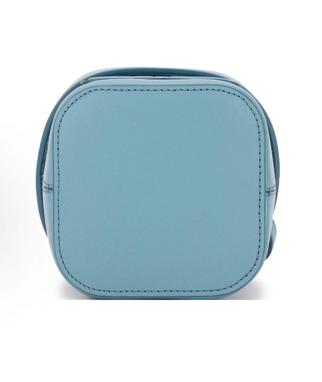 CELINE Голубая кожаная сумка через плечо, фото 5