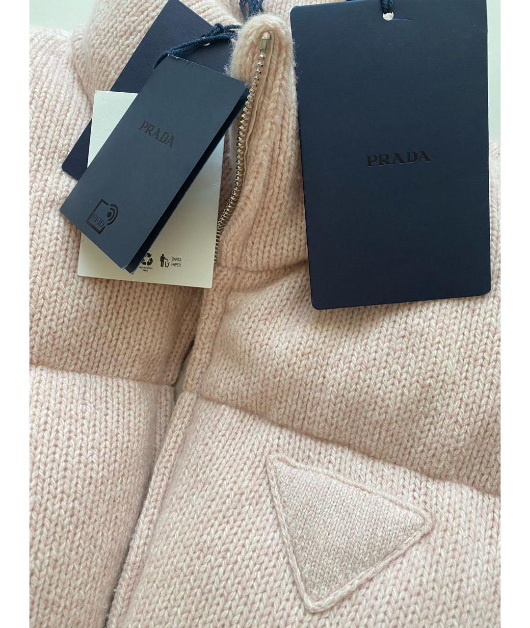 PRADA Розовый кашемировый пуховик, фото 2