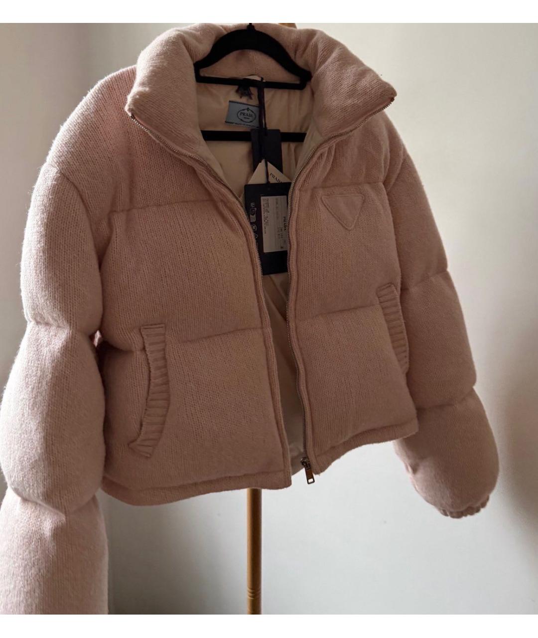 PRADA Розовый кашемировый пуховик, фото 5