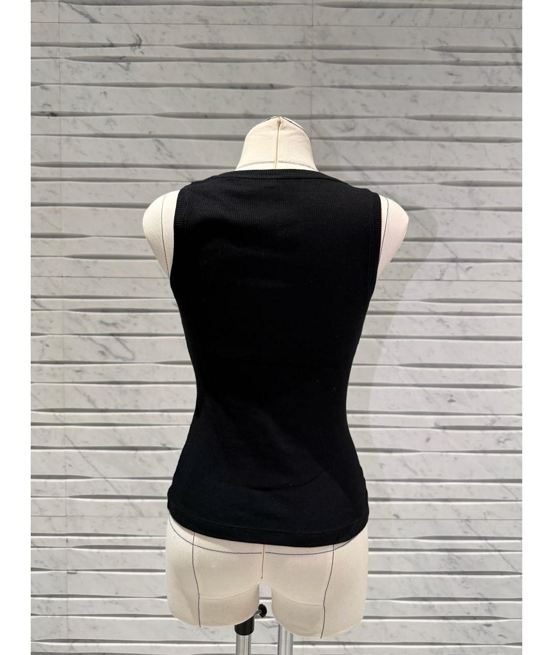 LOEWE Черная хлопковая майка, фото 2