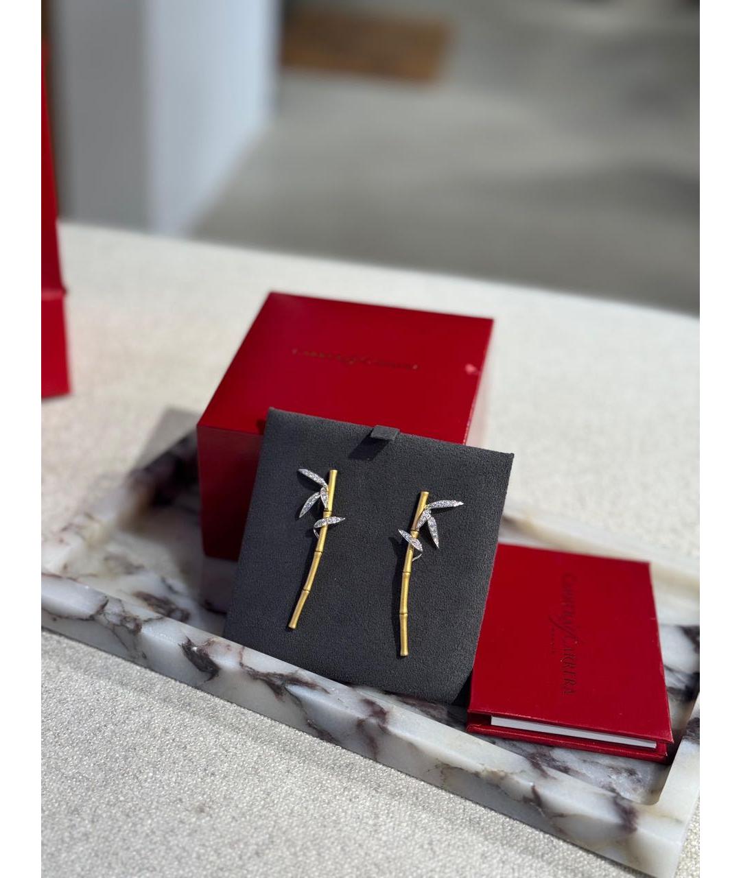 CARRERA Y CARRERA Золотые серьги из желтого золота, фото 3