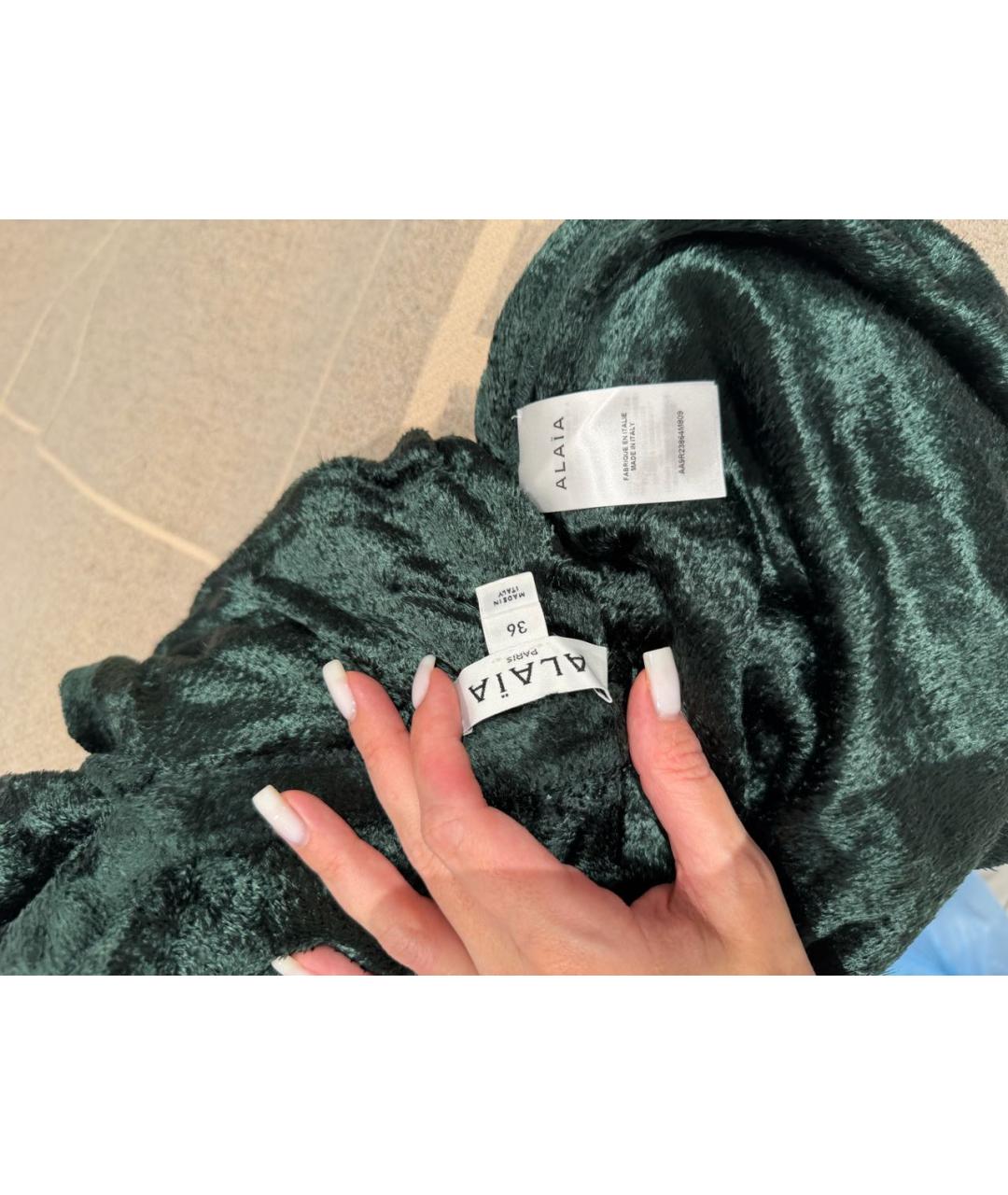 ALAIA Хаки повседневное платье, фото 4