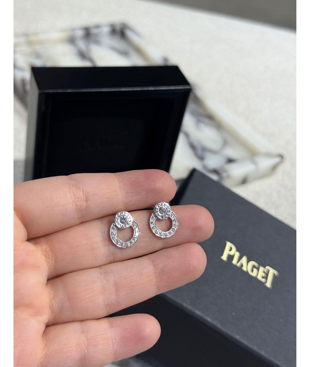 PIAGET Серебряные серьги из белого золота, фото 4