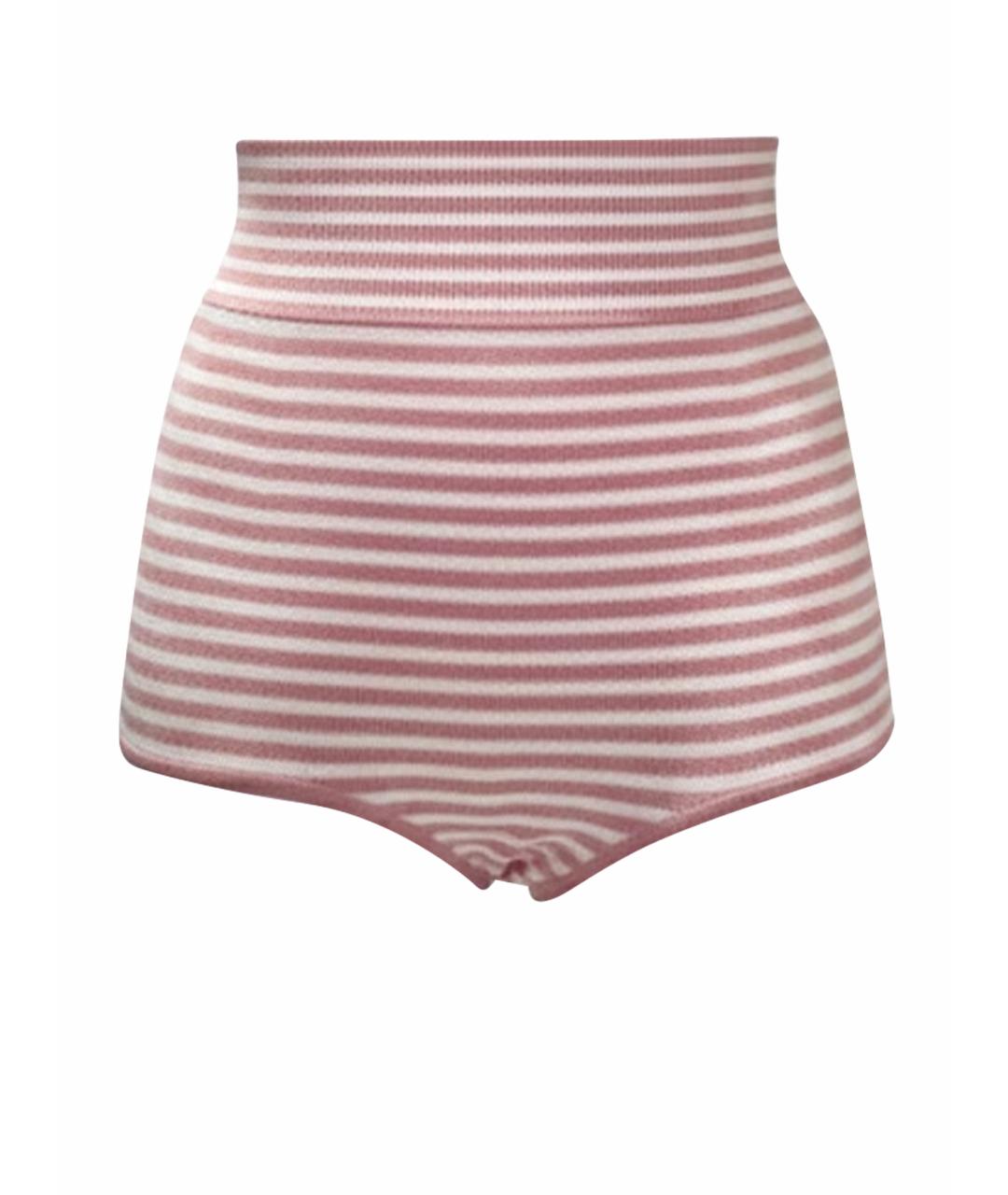 ULYANA SERGEENKO Розовые хлопко-эластановые шорты, фото 1