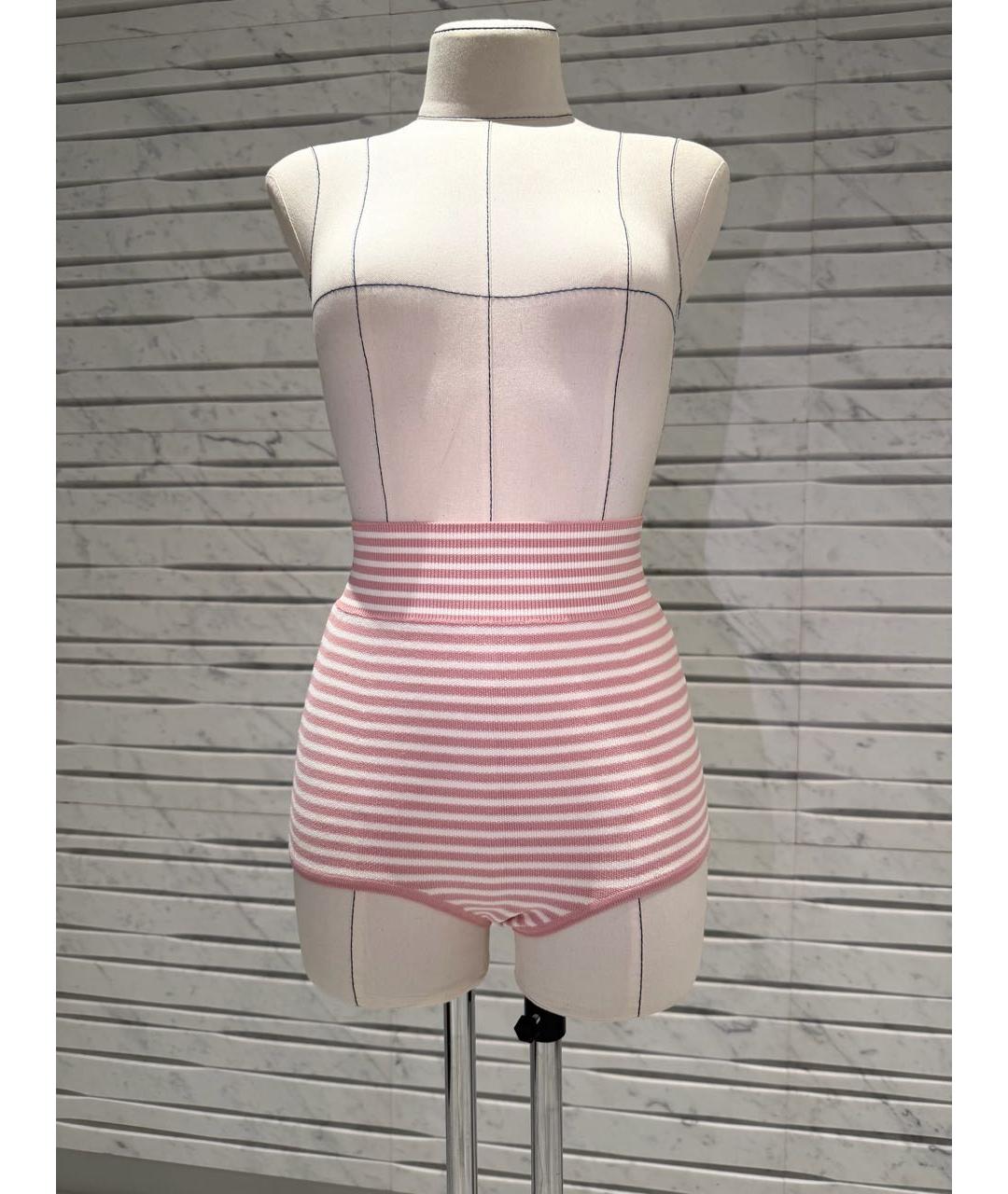 ULYANA SERGEENKO Розовые хлопко-эластановые шорты, фото 5