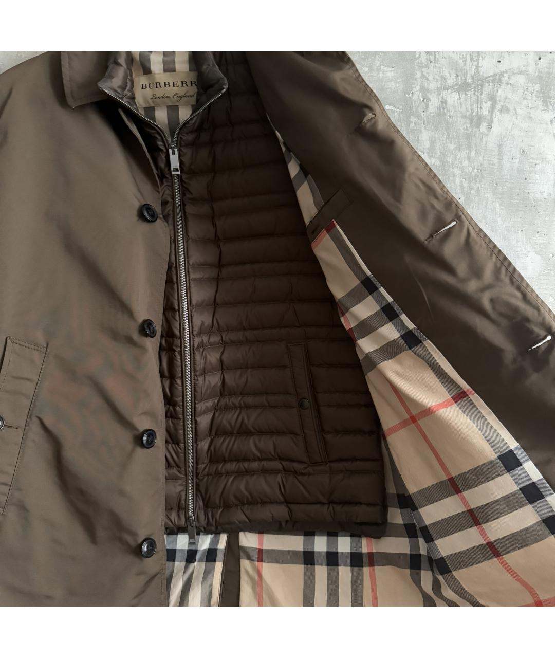 BURBERRY Коричневый тренч / плащ, фото 6