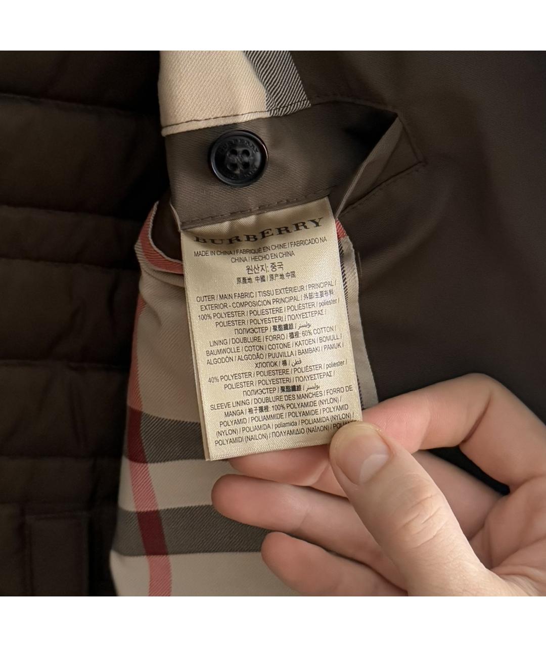 BURBERRY Коричневый тренч / плащ, фото 7