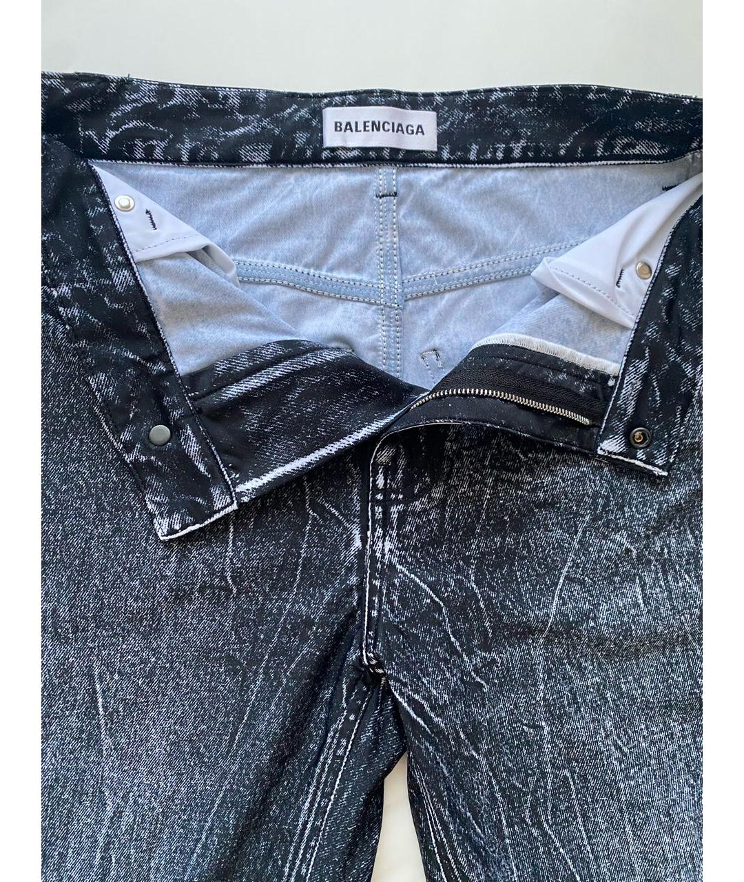 BALENCIAGA Темно-синие вискозные брюки узкие, фото 4