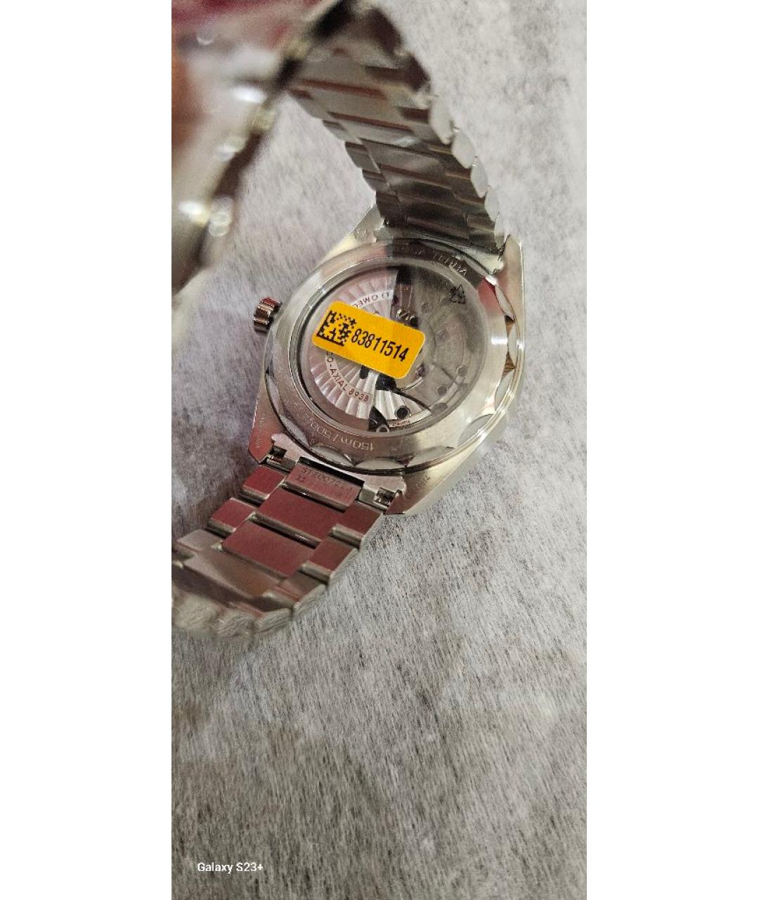 OMEGA Серебряные стальные часы, фото 5