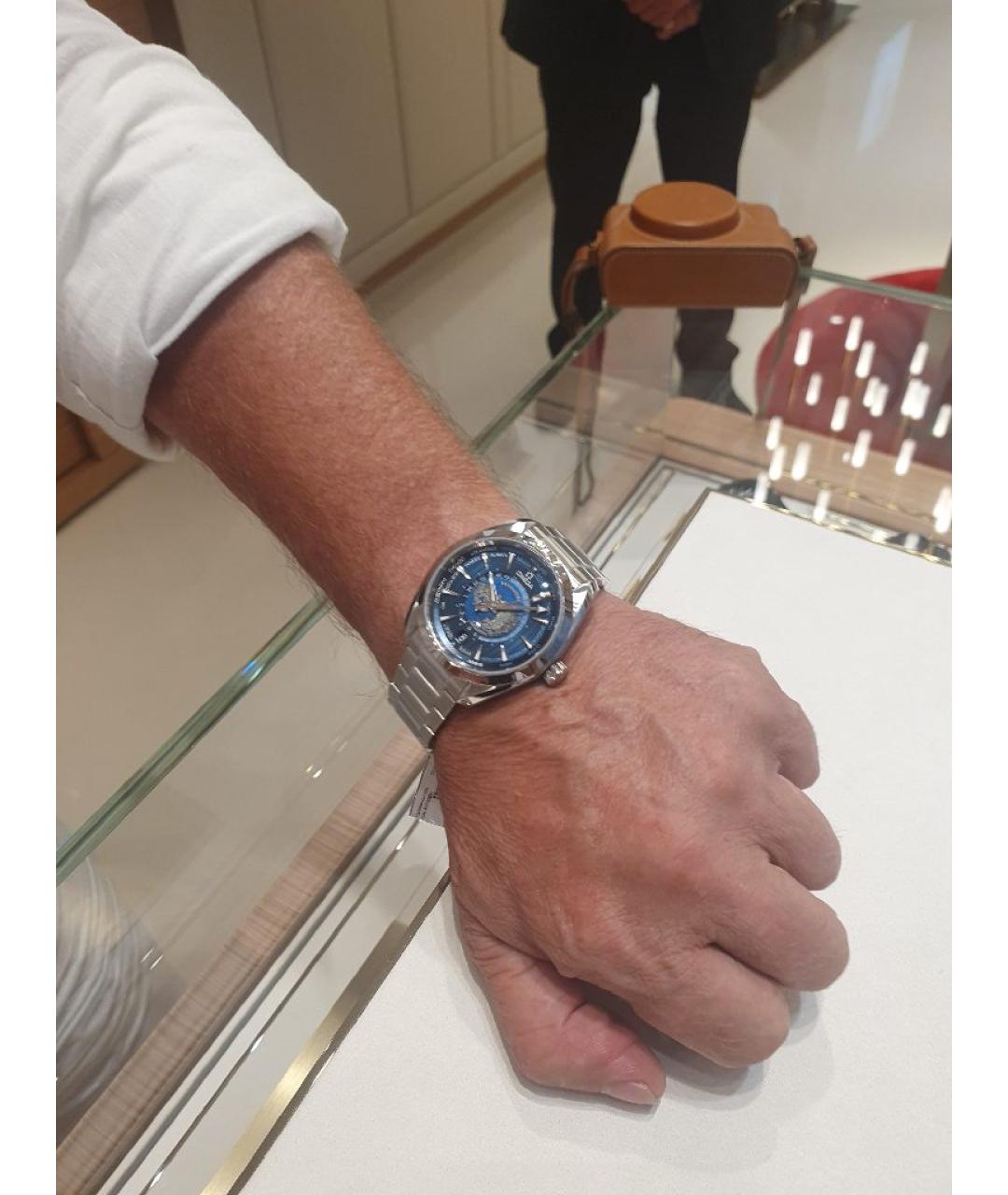 OMEGA Серебряные стальные часы, фото 3