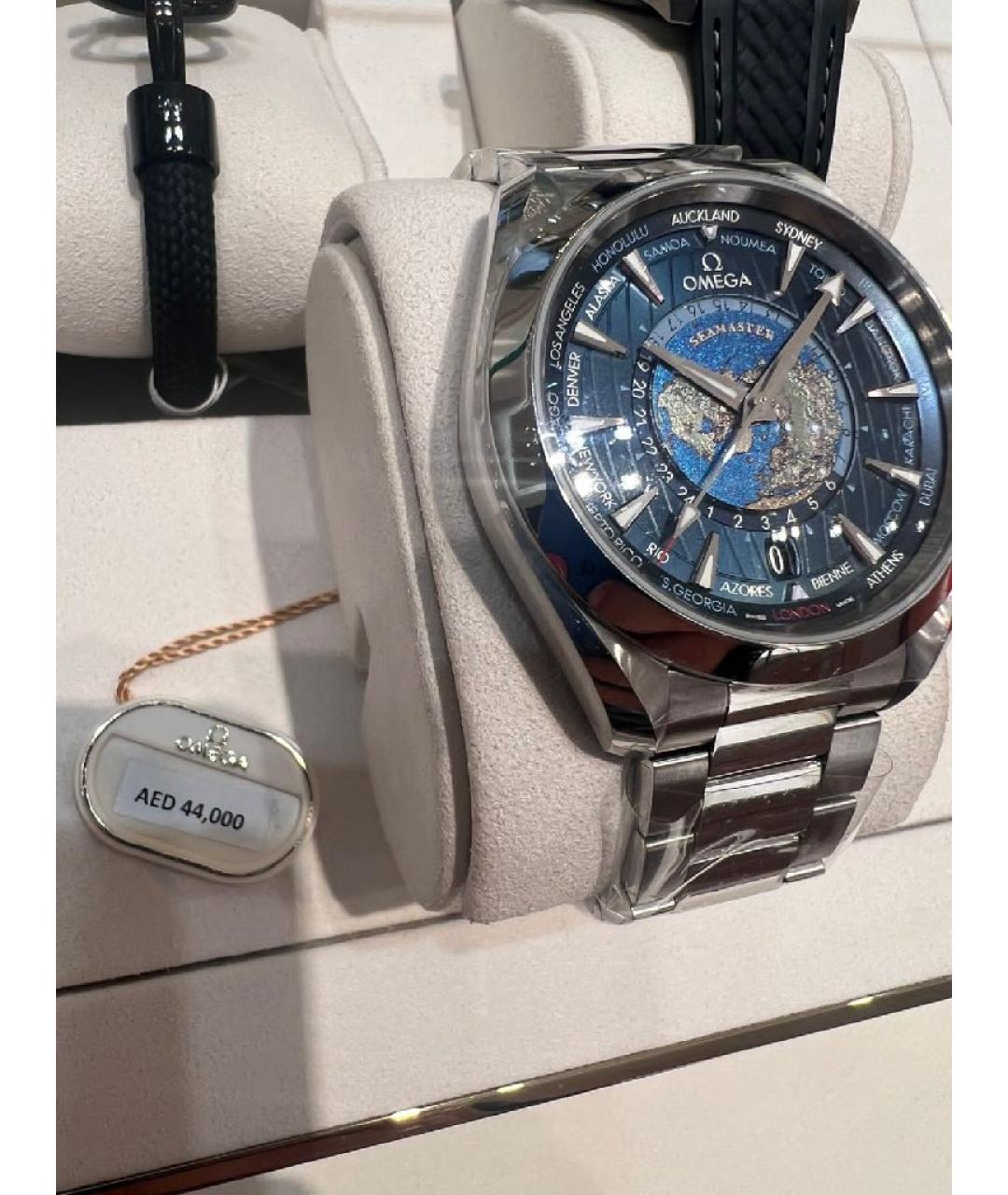 OMEGA Серебряные стальные часы, фото 2