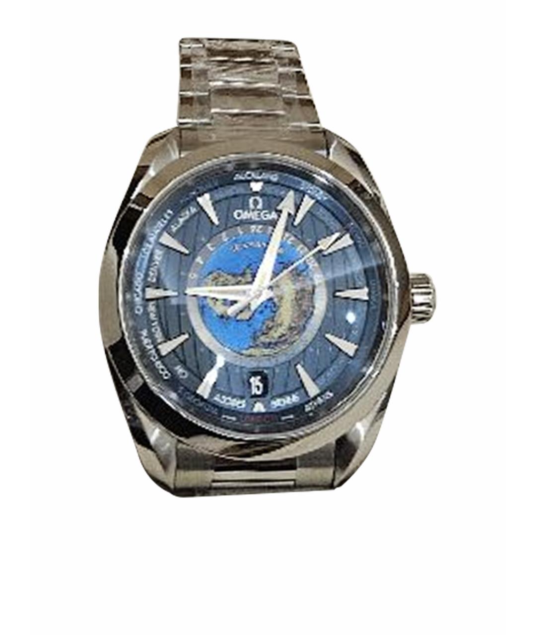 OMEGA Серебряные стальные часы, фото 1
