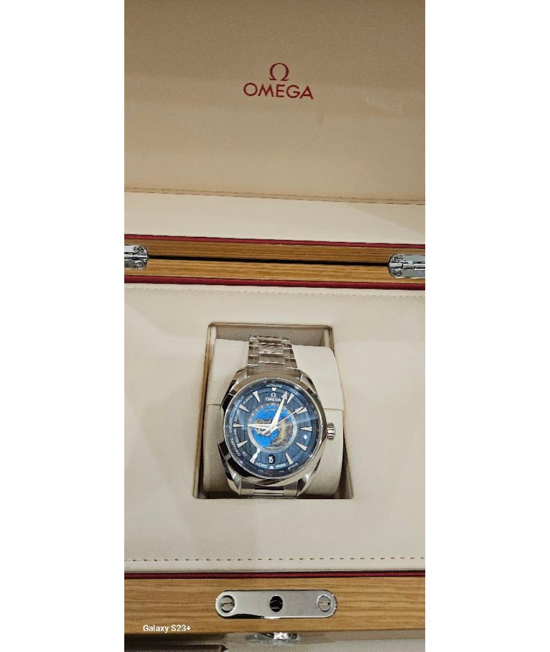 OMEGA Серебряные стальные часы, фото 10