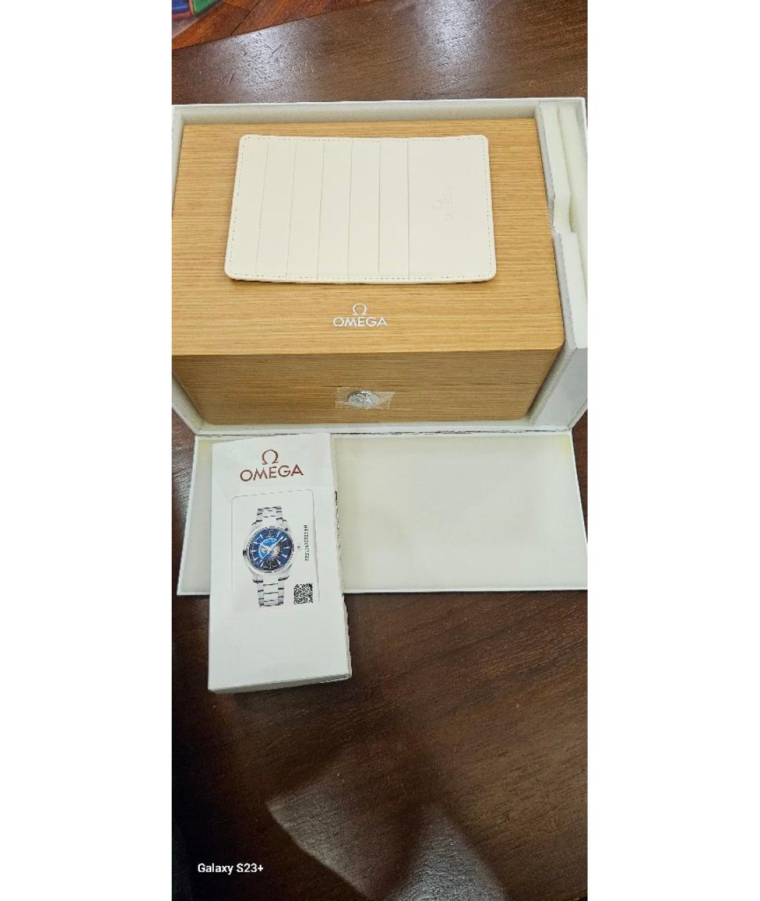 OMEGA Серебряные стальные часы, фото 8