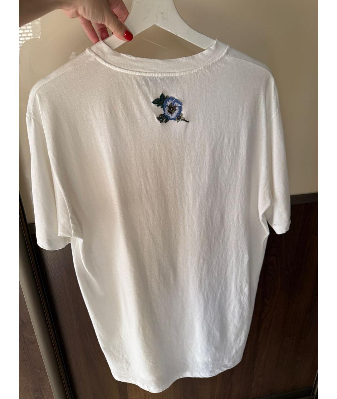 GUCCI Белая хлопковая футболка, фото 2