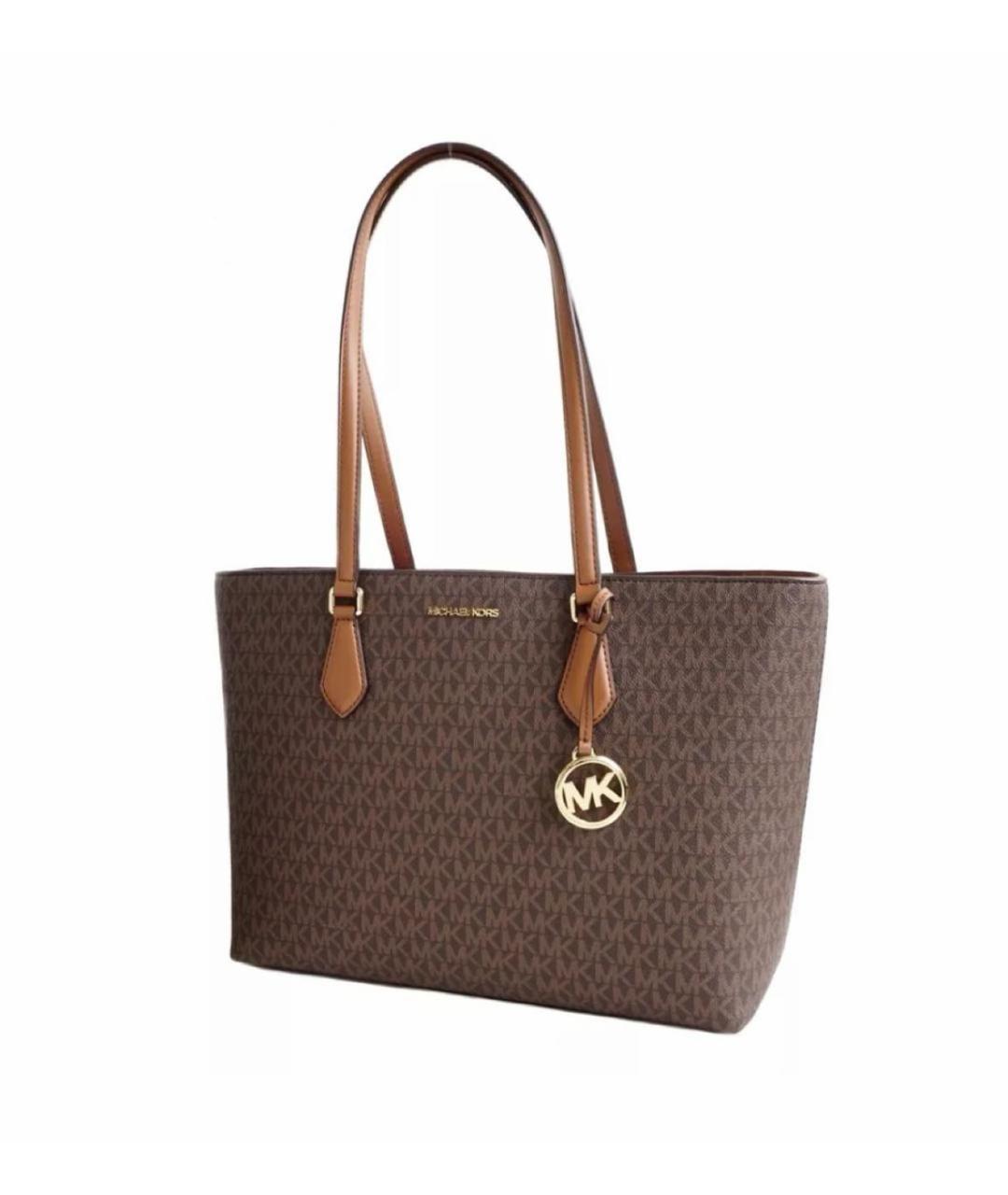 MICHAEL KORS Коричневая сумка тоут из искусственной кожи, фото 4