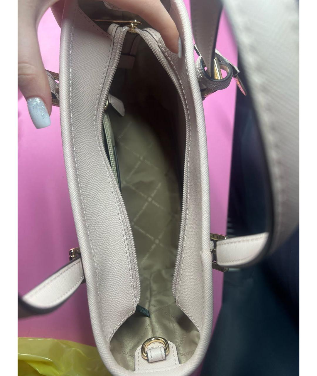MICHAEL KORS Розовая сумка тоут, фото 4