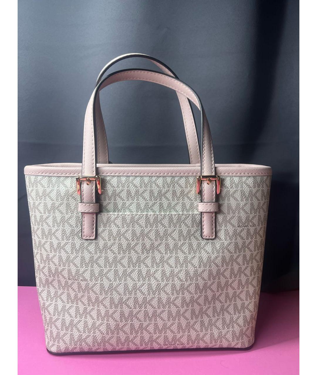 MICHAEL KORS Розовая сумка тоут, фото 3