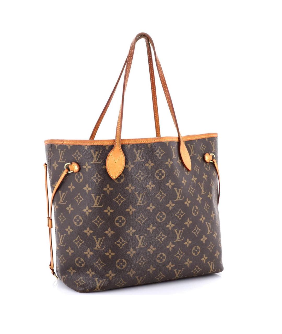 LOUIS VUITTON Коричневая кожаная сумка тоут, фото 3