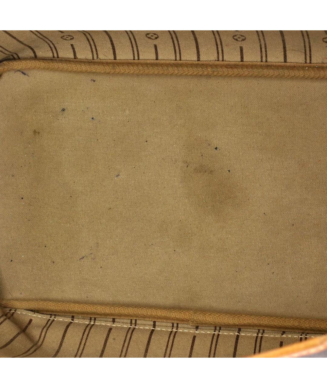 LOUIS VUITTON Коричневая кожаная сумка тоут, фото 5