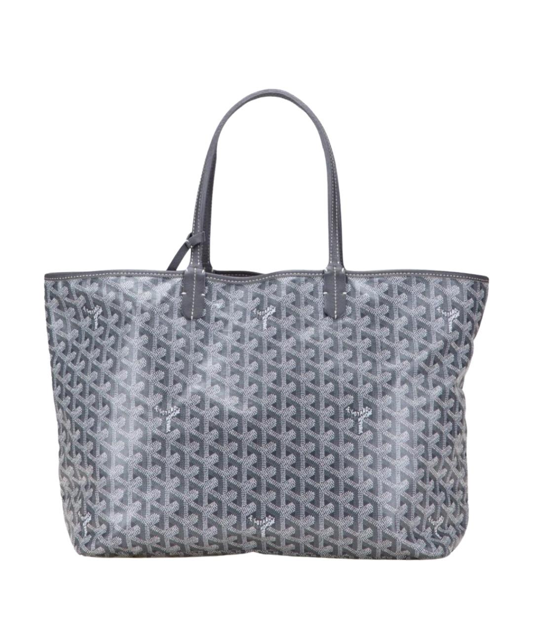 GOYARD Антрацитовая кожаная сумка тоут, фото 1