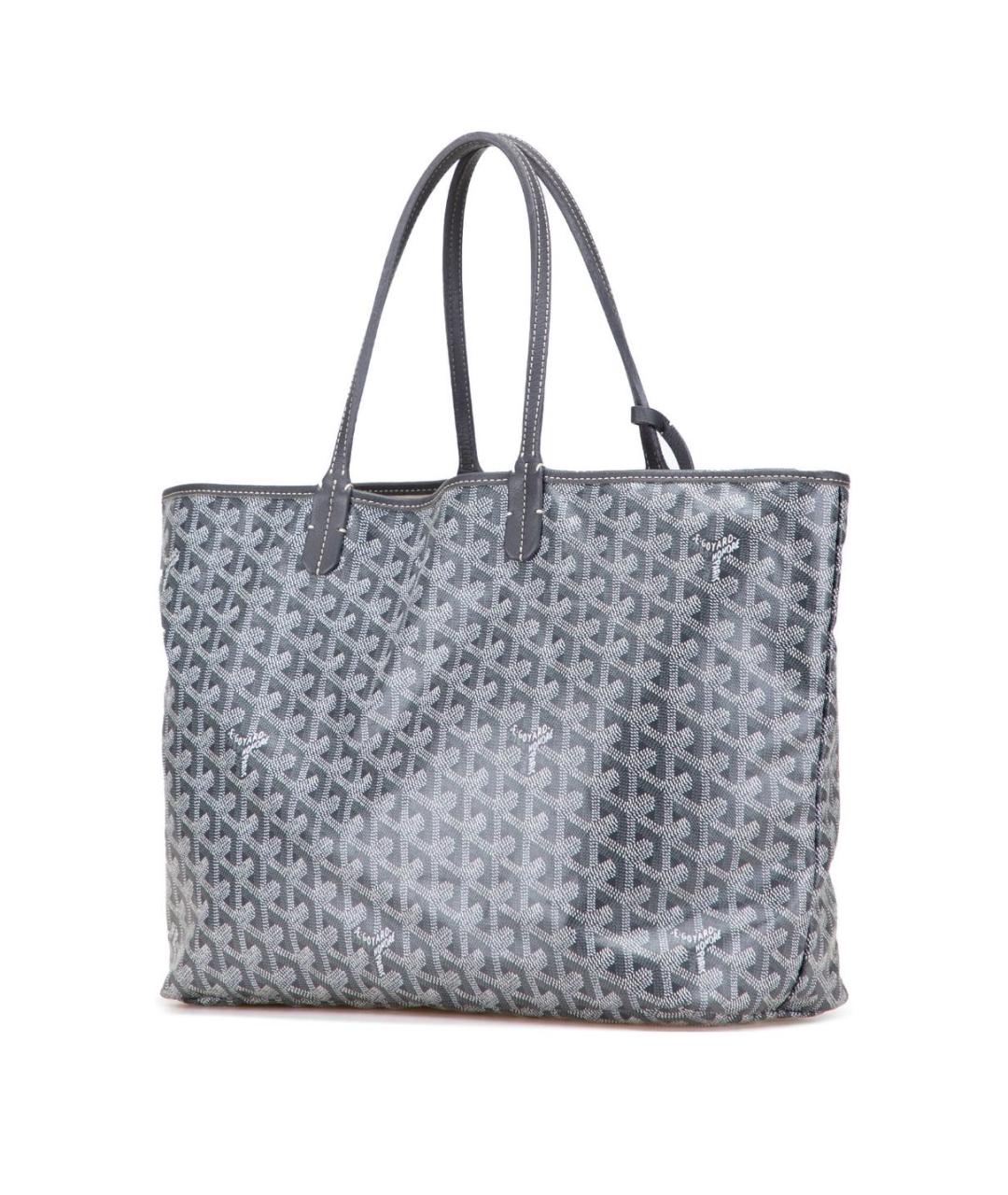 GOYARD Антрацитовая кожаная сумка тоут, фото 2