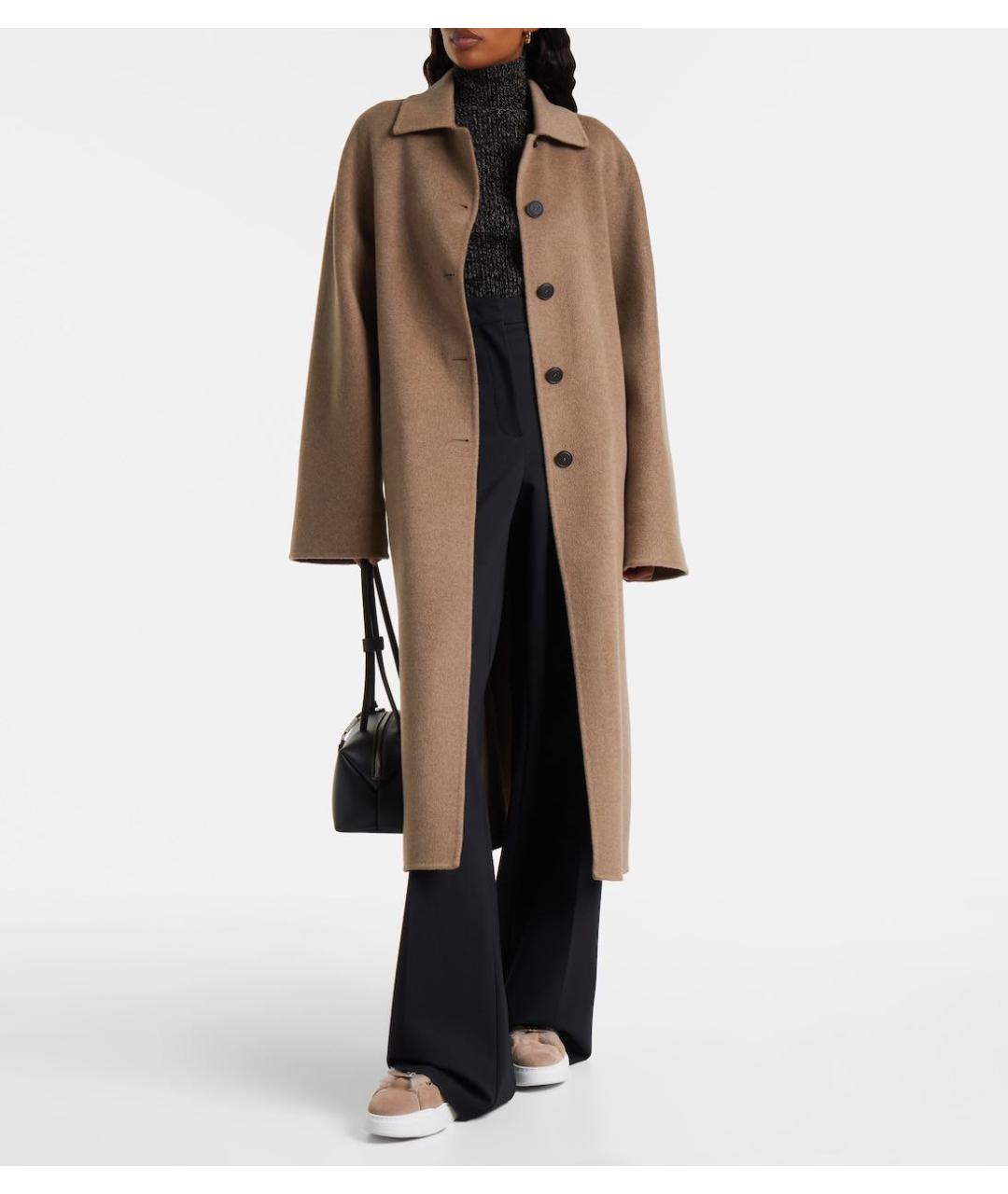 MAX MARA Коричневые замшевые кроссовки, фото 5