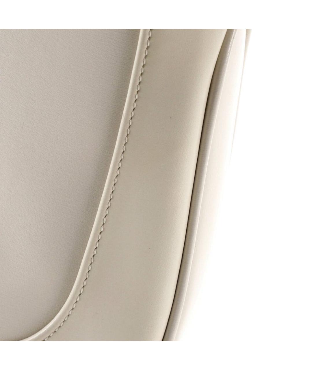 GUCCI Белая кожаная сумка с короткими ручками, фото 7