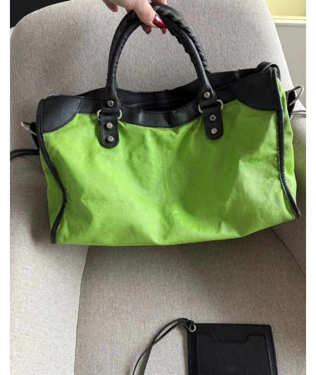 BALENCIAGA Салатовая сумка через плечо, фото 2