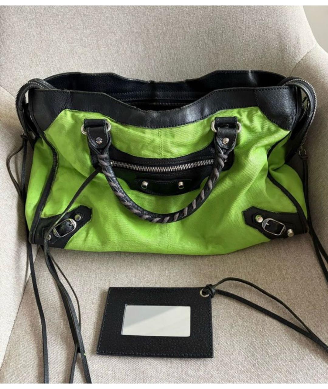 BALENCIAGA Салатовая сумка через плечо, фото 4