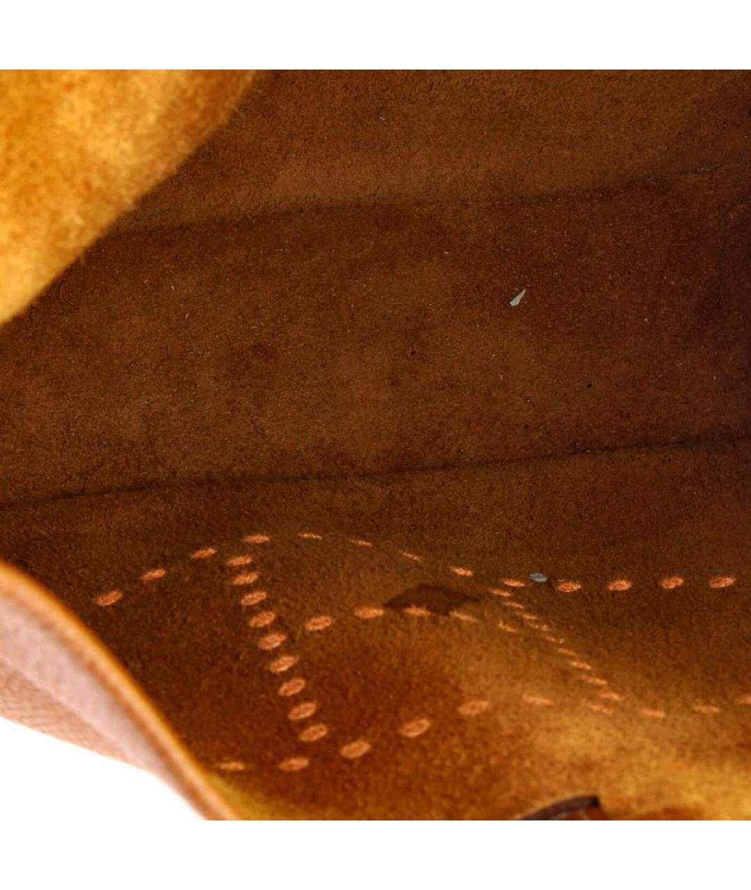 HERMES Коричневая кожаная сумка через плечо, фото 5