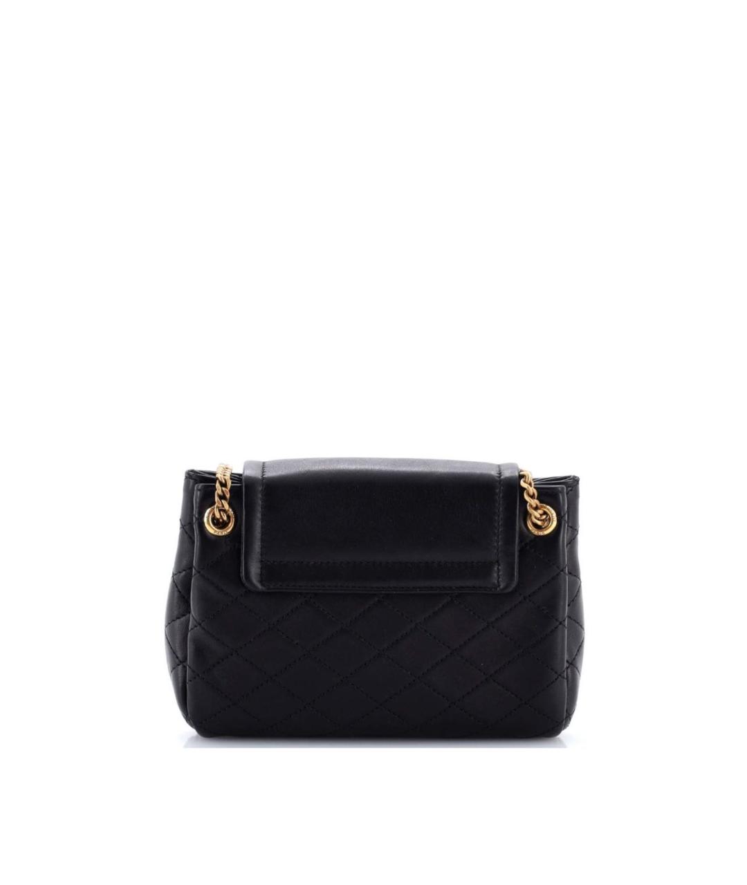 SAINT LAURENT Черная кожаная сумка через плечо, фото 3