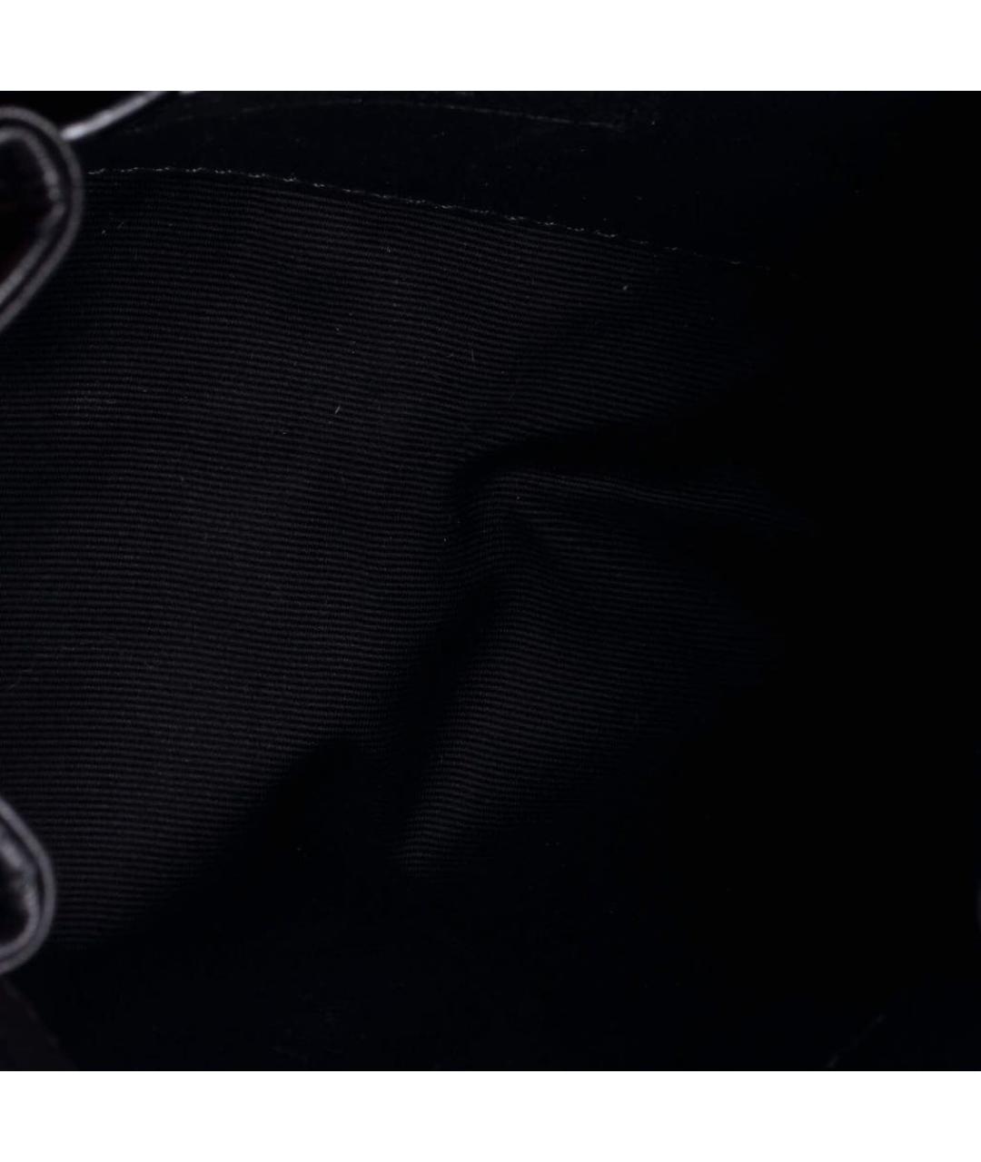 SAINT LAURENT Черная кожаная сумка через плечо, фото 5