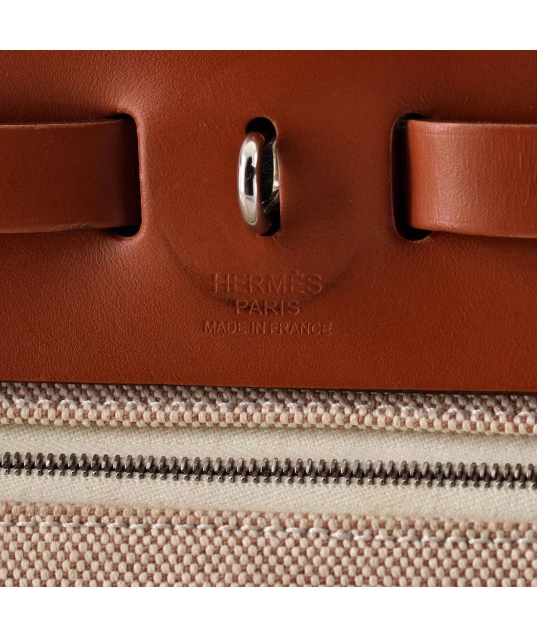 HERMES Бежевая кожаная сумка через плечо, фото 8