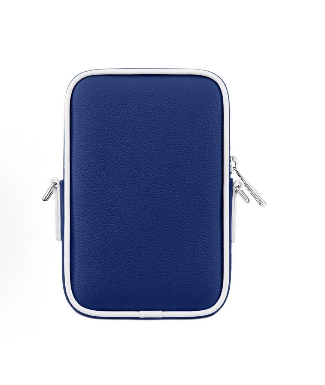 LOUIS VUITTON Синяя кожаная сумка на плечо, фото 3