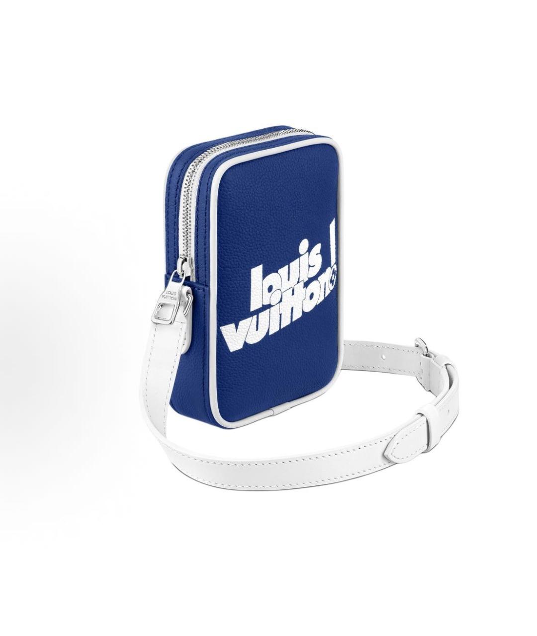 LOUIS VUITTON Синяя кожаная сумка на плечо, фото 2