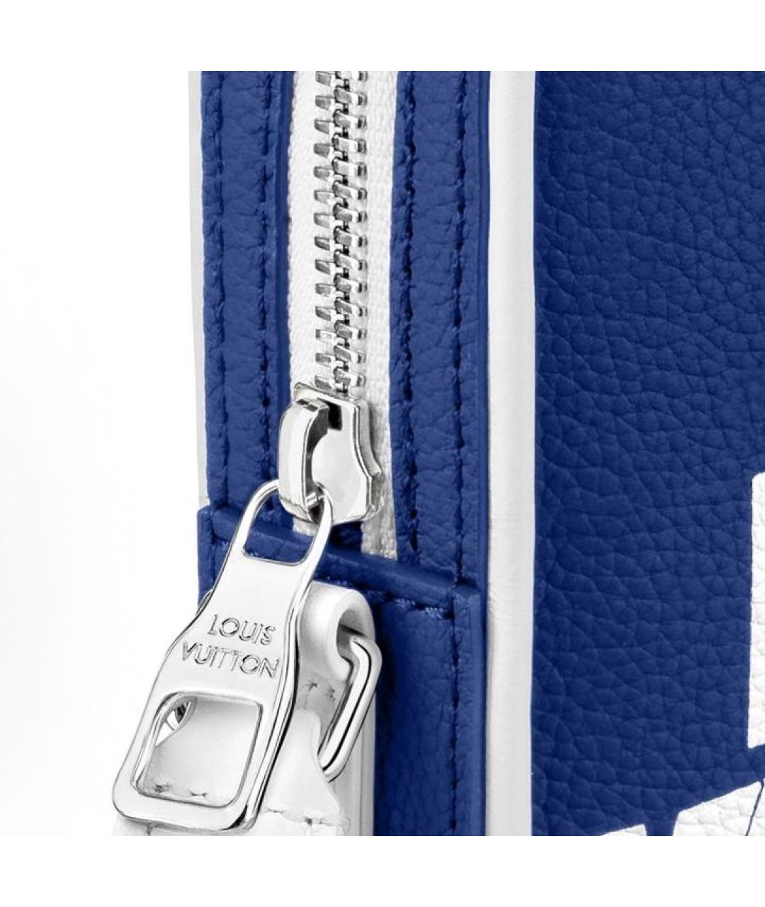 LOUIS VUITTON Синяя кожаная сумка на плечо, фото 5