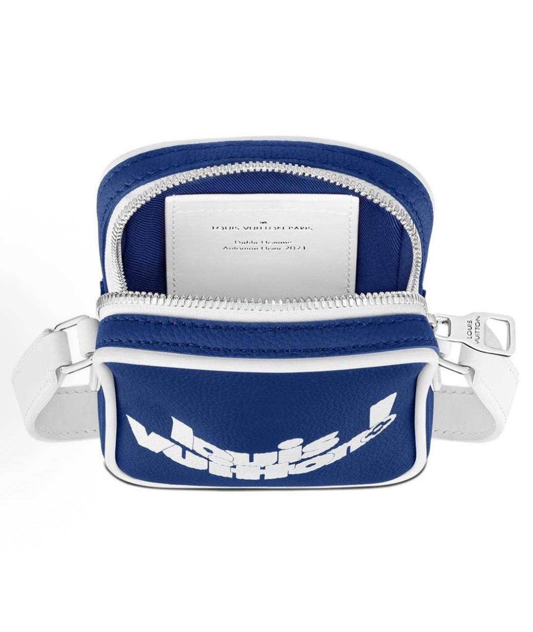 LOUIS VUITTON Синяя кожаная сумка на плечо, фото 4