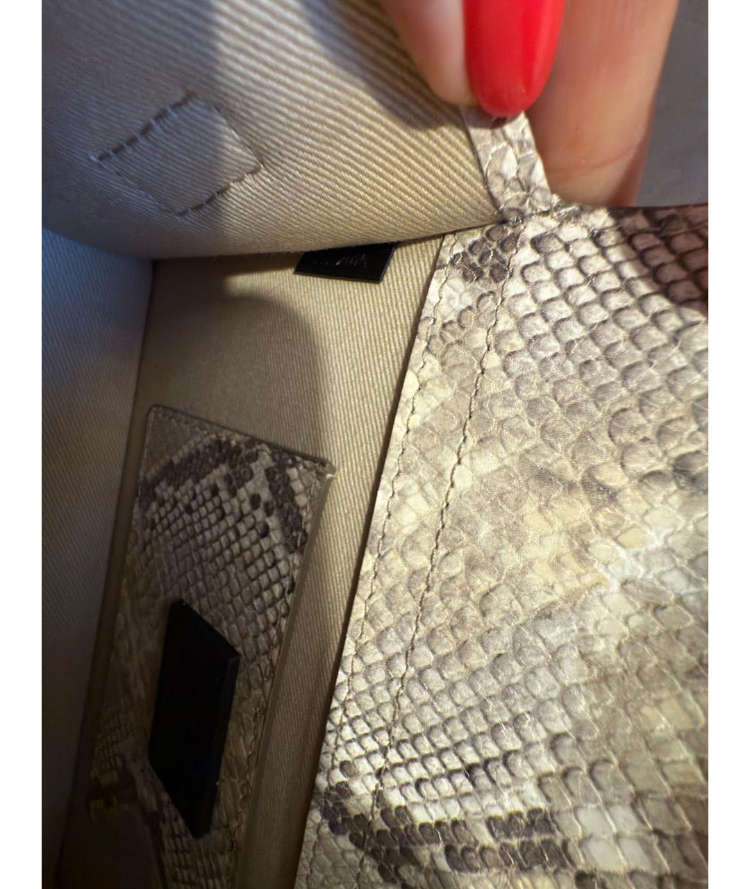 JACQUEMUS Бежевая кожаная сумка с короткими ручками, фото 6