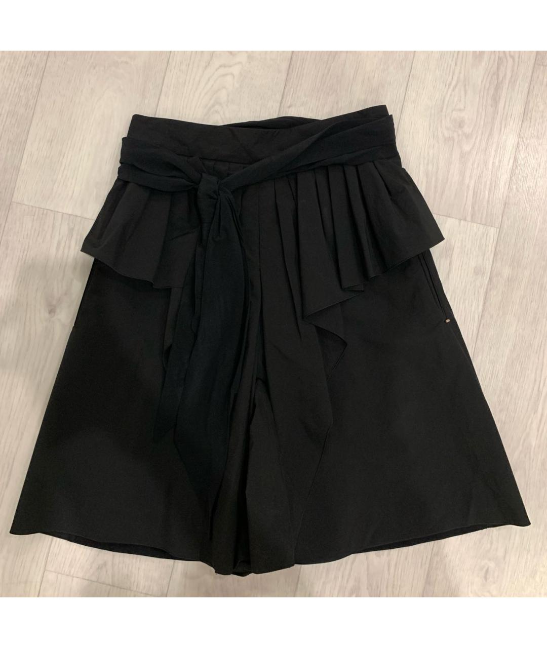 SPORTMAX Черные полиэстеровые шорты, фото 8