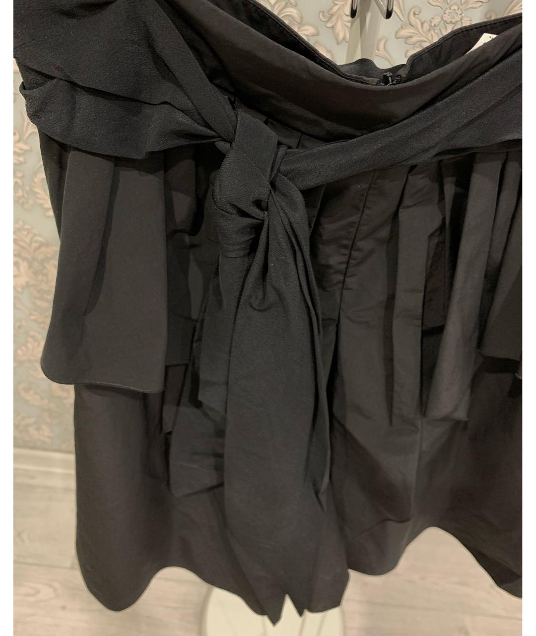 SPORTMAX Черные полиэстеровые шорты, фото 5