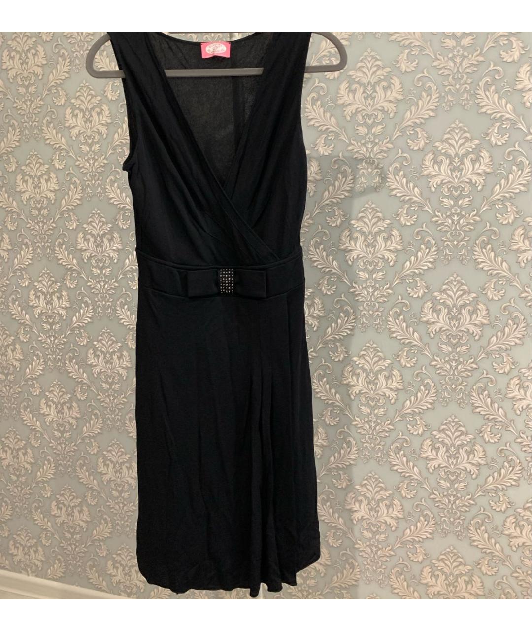 BLUGIRL Черное шелковое коктейльное платье, фото 7