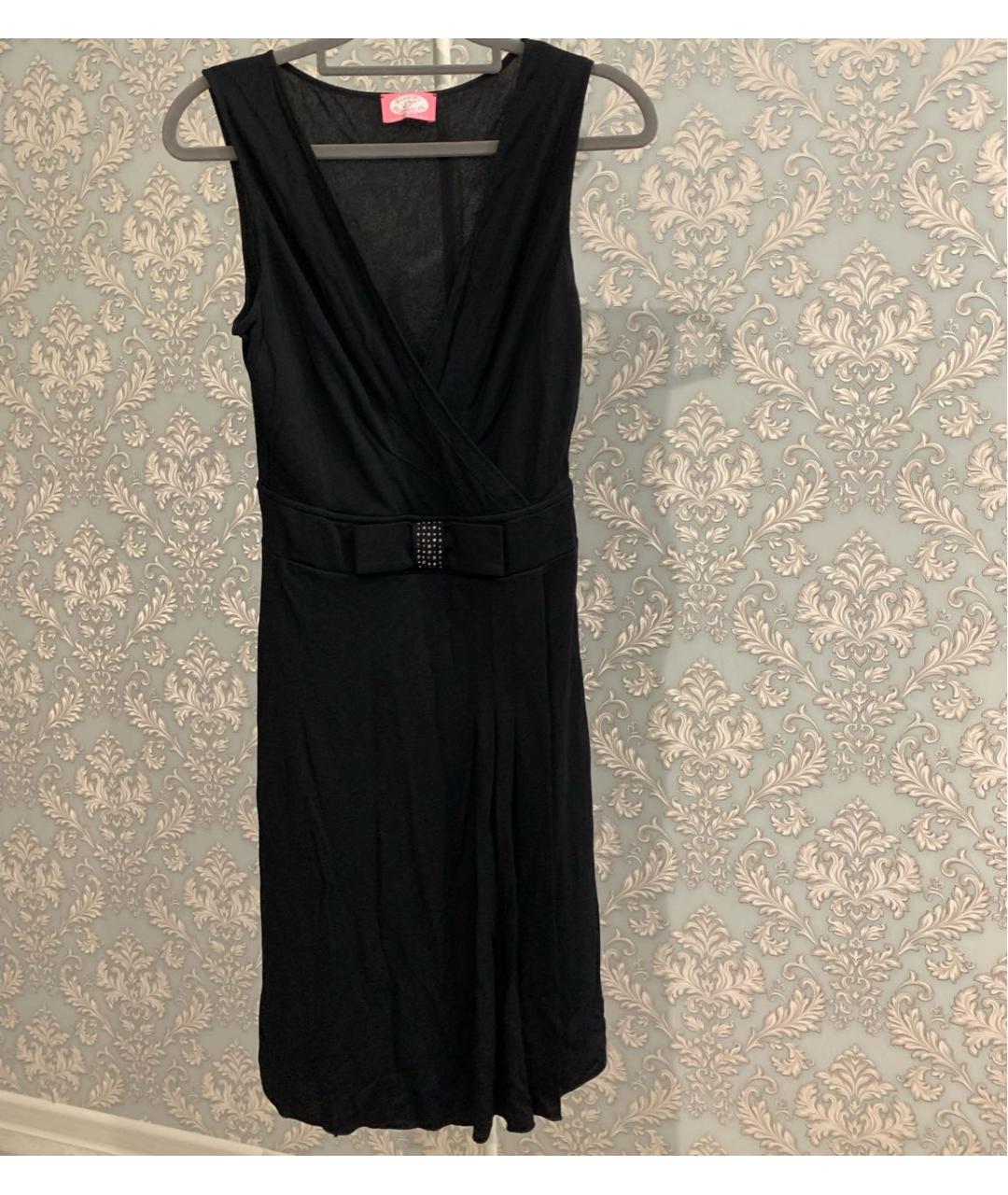 BLUGIRL Черное шелковое коктейльное платье, фото 9