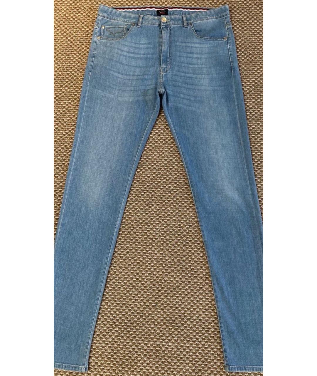 PAUL & SHARK Синие хлопко-эластановые джинсы скинни, фото 3