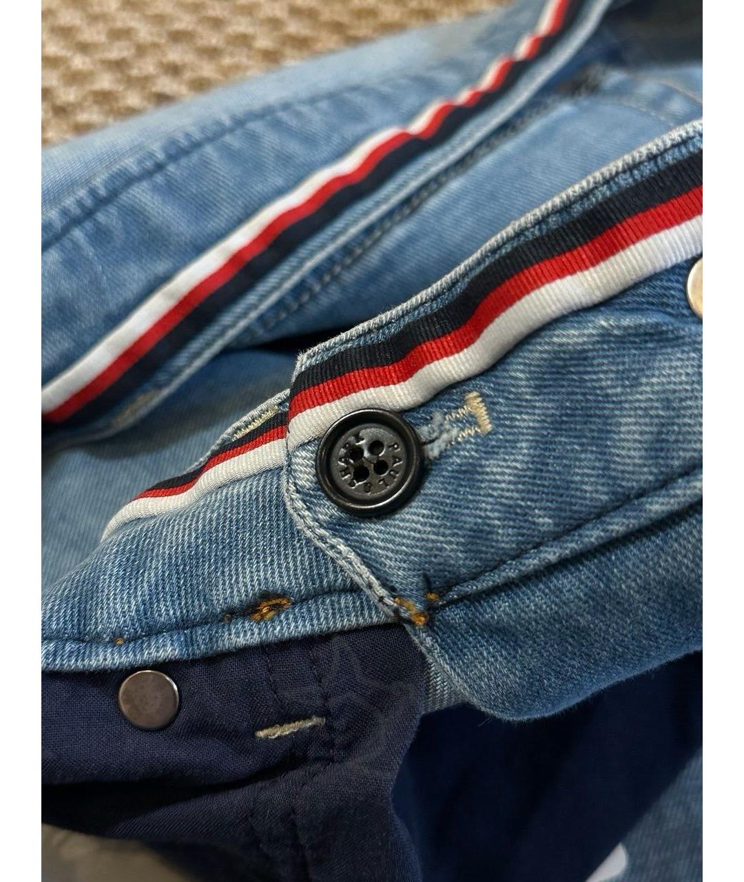 PAUL & SHARK Синие хлопко-эластановые джинсы скинни, фото 6