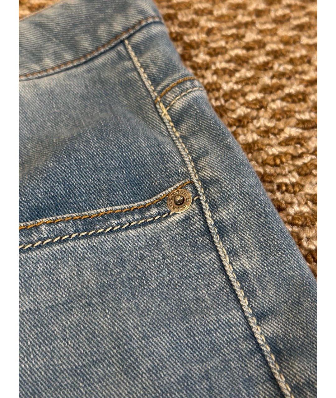 PAUL & SHARK Синие хлопко-эластановые джинсы скинни, фото 8